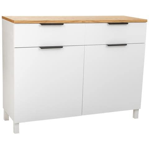 Credenza In Legno Con 2 Cassetti E 2 Ante 120x40x76h Cm - Foto 1