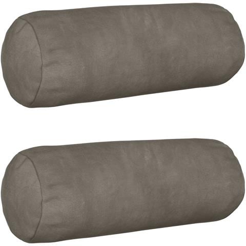 Cuscino con cuscino HEERLEN 2 pz Grigio Chiaro Velluto - Foto 1
