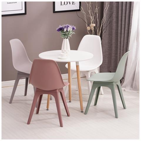 Homemania Set 2 Sedie Carina con Schienale da Soggiorno, Sala da Pranzo, Cucina, Scrivania, Ufficio Viola, 53 x 46 x 82,5 cm Homemania Set 2 Sedie Carina con Schienale da Soggiorno, Sala da Pranzo, Cucina, Scrivania, Ufficio Viola, 53 x 46 x 82,5 cm