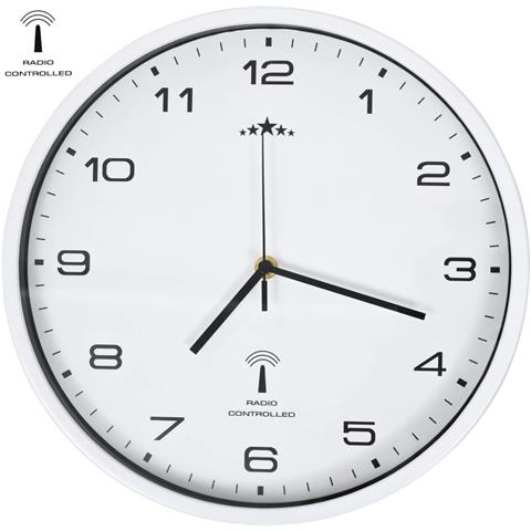 Orologio A Parete Radiocontrollato Movimento Quarzo 31cm Bianco - Foto 1