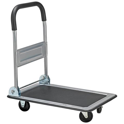 Carrello Portatutto Pieghevole Piattaforma Portata 150 Kg Portapacchi In Acciaio - Foto 4