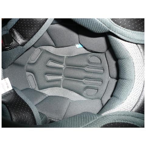 Casco Integrale Moto Scooter Touring Visiera Interna Parasole Viaggio Argento S - Foto 5