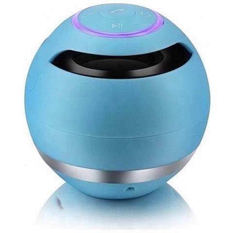Altroparlante Bluetoothin stile retro con radio FM azzurro - Foto 1