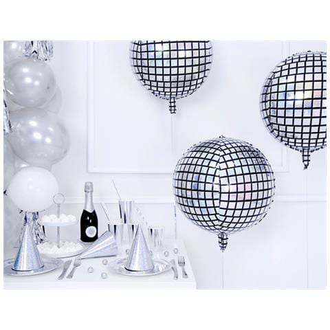 Partydeco - Palloncino Alluminio Sfera Disco - Foto 2