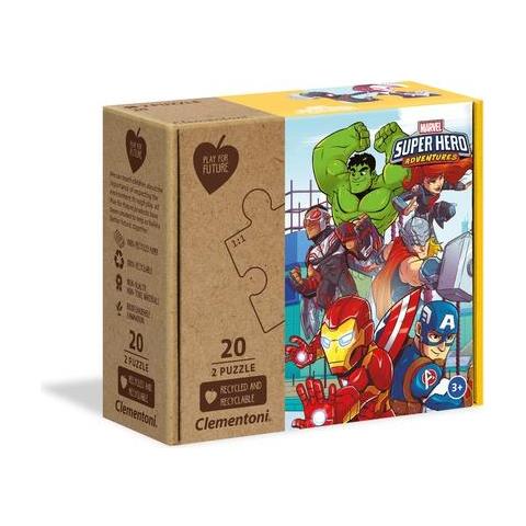 PUZZLE 2X20 MARVEL SUPERHERO - Foto 1