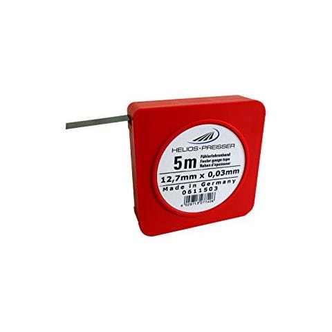 Helios Preisser 611.503 Nastro Di Calibro Antenna, Rosso / Grigio, 5 M / 0.03 Millimetri - Foto 1