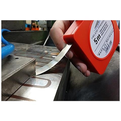 Helios Preisser 611.503 Nastro Di Calibro Antenna, Rosso / Grigio, 5 M / 0.03 Millimetri - Foto 2