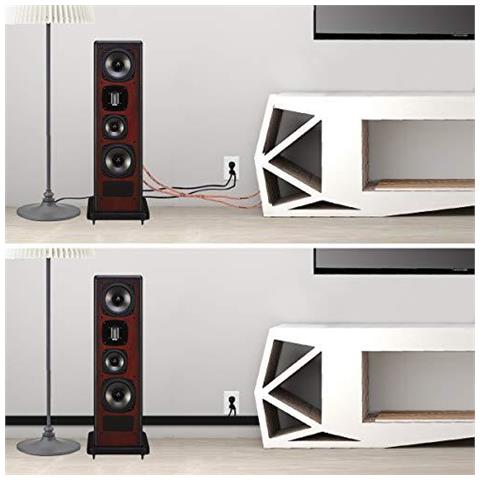 Canaline Gestione Dei Cavi Kit Sistema Open Slot Per Cavo Raceway Duct Con Coperchio On-wall Ordina Cavi Concealer Cord Organizer Per Nascondere Fili Cavi Per Televisori Computer-9x39cm 35 M Total Nero - Foto 2