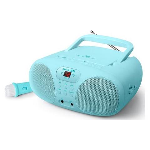 Md-203 Kb Radio Player Fm Con Cd Aux Mic. Turchese - Foto 1