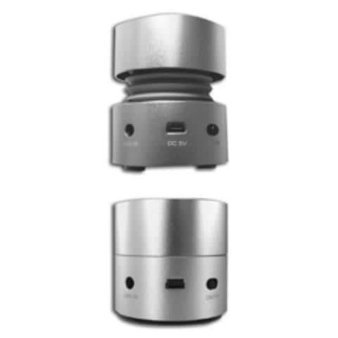 APPSP08S, 1.0, 3W, Cablato, USB / 3.5 mm, Argento, Alluminio - Foto 1