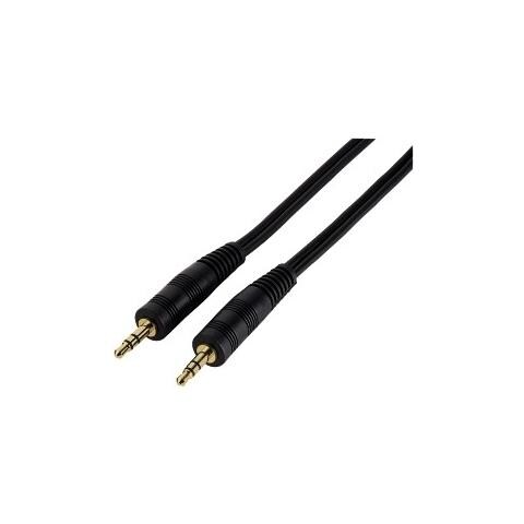 Jack Cable Plug - Plug, 3.5 mm, Stereo, 1.5 m 1.5m 3.5mm Nero cavo audio - Foto 1