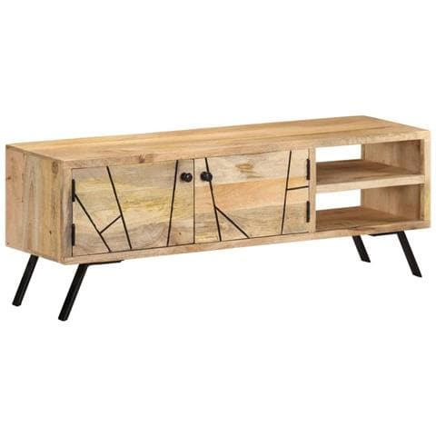 Mobile Porta Tv 110x30x40 Cm In Legno Massello Di Mango - Foto 1