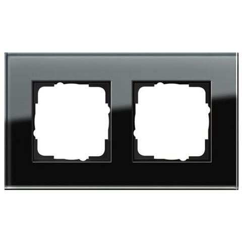 Esprit Glas Nero Placca Per Interruttori E Coperchio Per Presa - Foto 1