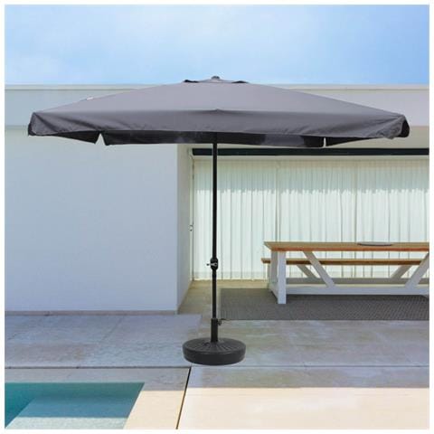Palerme Ombrellone Quadrato 2,95 X 2,95 M Grigio - Foto 2