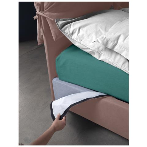 Letto Matrimoniale, Modello Saint Tropez, E Uno Tra I Modelli Piu Apprezzati Per Il Suo Rapporto Prezzo Qualita, Rete A Doghe 180x200 Cm, Compreso Box Contenitore, Rivestimento Giroletto Sfoderabile, Made In Italy - Foto 7