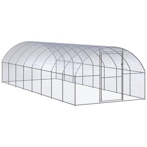 Gabbia Per Polli Da Esterno 3x8x2 M In Acciaio Zincato - Foto 1