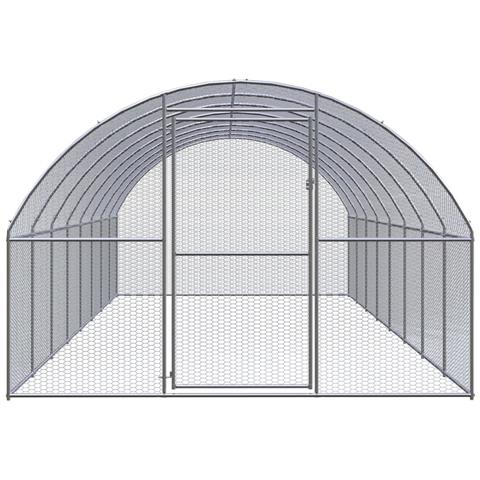 Gabbia Per Polli Da Esterno 3x8x2 M In Acciaio Zincato - Foto 2