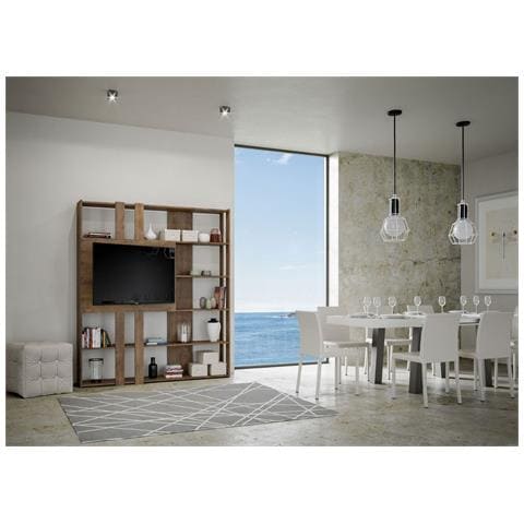 Libreria A Giorno Kato L Con Pannello Porta Tv Noce - Foto 2