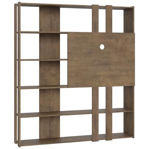 Libreria A Giorno Kato L Con Pannello Porta Tv Noce - Foto 5