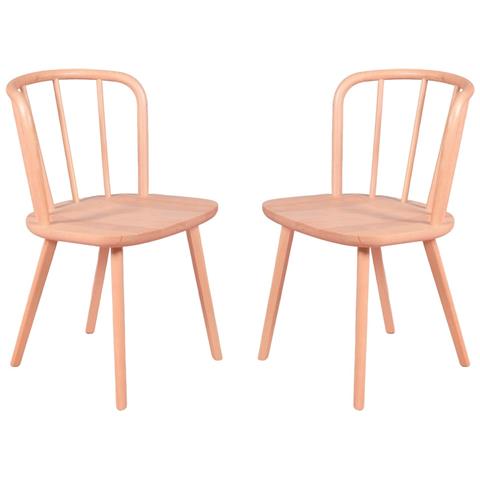 Pack De 2 Sillas Rústicas Para El Comedor - Organic - Foto 1