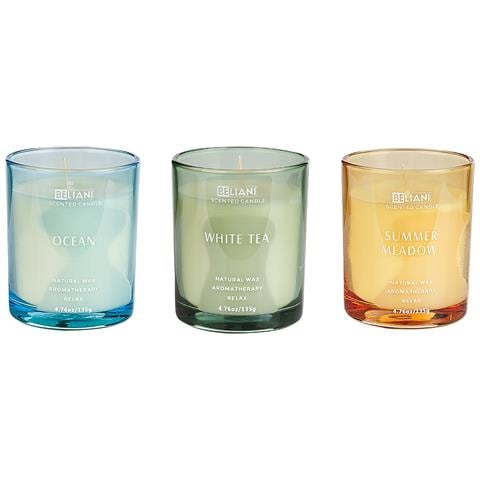 Set Di 3 Candele Profumate Sheer Joy Cera Di Soia Note Fresche - Foto 9