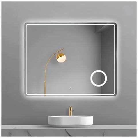 Porta Doccia Scorrevole Slide Per Box Nicchia Due Ante Cristallo Temprato *** Misure : 100x60 Cm, Tonalità : Dimmerabile 2700-4500-6500k - Foto 1