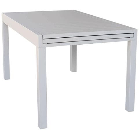 Tavolo Estensibile 135/270 Cm Da Giardino Con Struttura In Alluminio E Piano Effetto Doghe Nilo - Foto 1