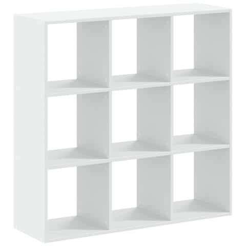 Libreria Bianca 102x32x102 Cm In Legno Multistrato - Foto 2