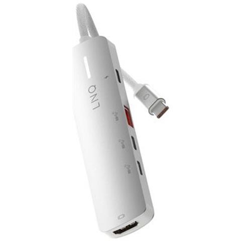 Hub Multiport Pro 5-in-1 Hdmi 4k Usb-c Power Delivery 140w 10gbps, Grigio - Foto 1