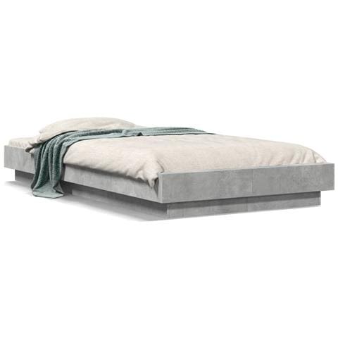 Giroletto Luci Led Grigio Cemento 100x200 Cm Legno Multistrato - Foto 2