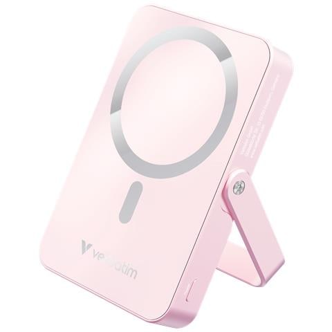 Charge 'n' Go Magnetic Wireless Polimeri di litio (LiPo) 10000 mAh Carica wireless Rosa - Foto 1