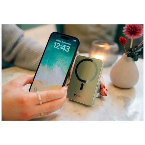 Charge 'n' Go Magnetic Wireless Polimeri di litio (LiPo) 10000 mAh Carica wireless Rosa - Foto 7