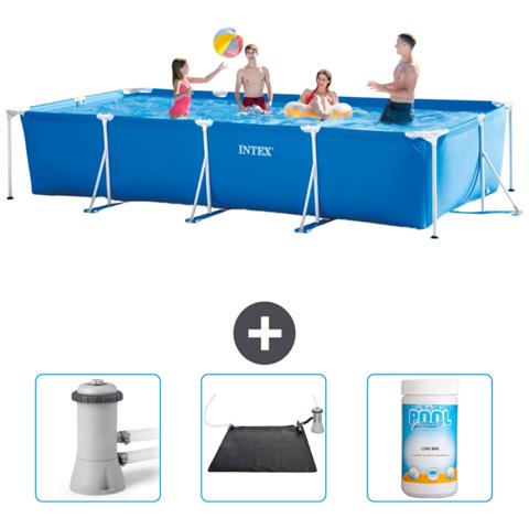 Piscina Fuori Terra - Rettangolo - 450x220x84 Cm - Blu - Include Accessori Coordinati Cb80 - Foto 1