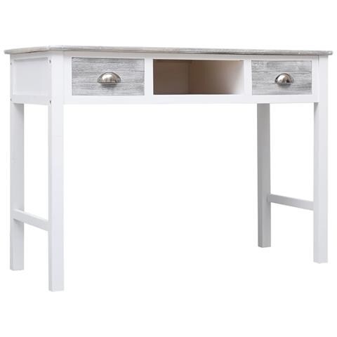 Lusso Casadino -  Scrivania Grigia 110x45x76 Cm In Legno - Foto 1