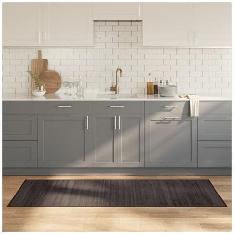 Tappeto Rettangolare Marrone Scuro 70x200 Cm In Bambù - Foto 8