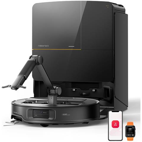 Robot Aspirapolvere e Lavapavimenti Saros Z70 Autonomia 180 min Batteria 6400 mAh Colore Nero - Foto 2