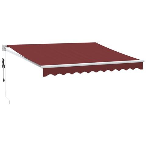 Tenda da Sole Retrattile Automatica Bordò 300x250 cm - Foto 1