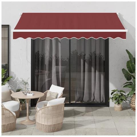 Tenda da Sole Retrattile Automatica Bordò 300x250 cm - Foto 2