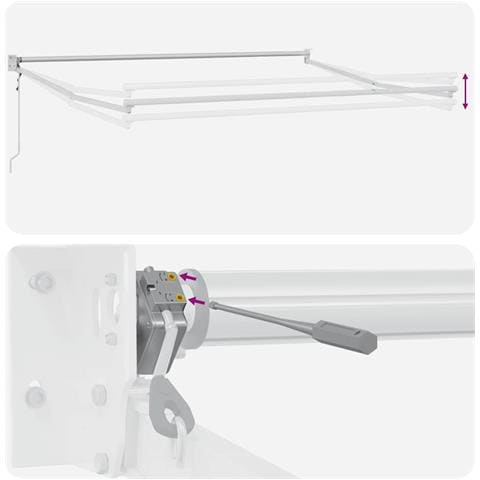 Tenda da Sole Retrattile Automatica Bordò 300x250 cm - Foto 9