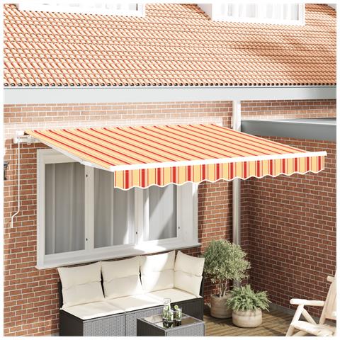 Tessuto di Sostituzione per Tenda da Sole per Telaio da 3.5x2 m a Strisce Multicolore - Foto 2