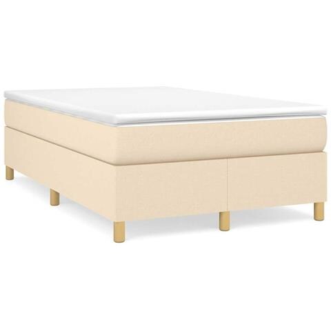 Giroletto a Molle con Materasso Crema 120x190 cm in Tessuto - Foto 2