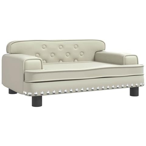 Lettino per Cani Crema 70x45x30 cm in Similpelle - Foto 1