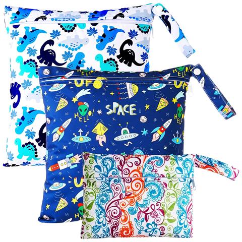 Borse Per Pannolini Con Cerniera Set 3 Pezzi 28x30 Cm X2 E 14x18 Cm - Foto 1