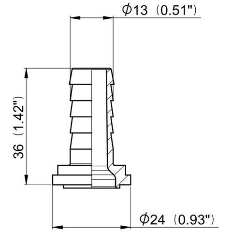 Raccordo Portagomma Dritto Arag Con Sede Piana Per Girello Diametro 13mm Confezione Da 25 Pezzi - Foto 2