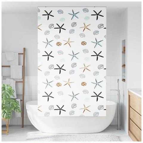 Tenda a Rullo Doccia 130x240 cm Larghezza Tessuto 126 cm - Foto 2