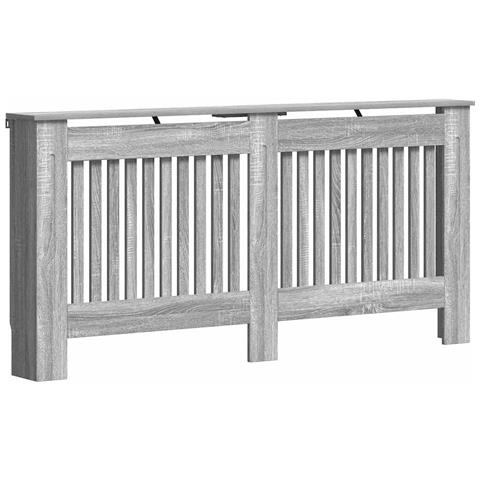 Copertura per radiatori Grigio Sonoma 172 x 19 x 81,5 cm - Foto 1