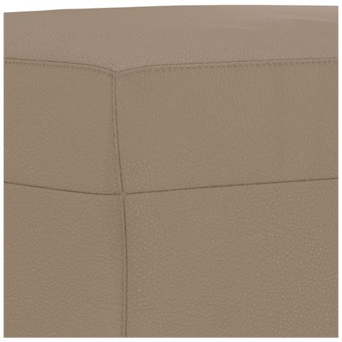 Set di Divani 3 pz con Cuscini Cappuccino in Similpelle - Foto 9