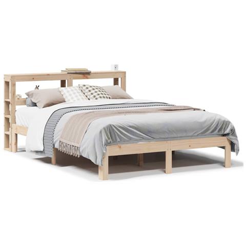 Giroletto con Testiera 120x190 cm in Legno Massello di Pino - Foto 1