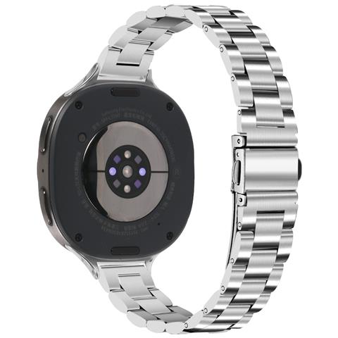 Cinturino Sottile A Tre Perle In Acciaio Inossidabile Compatibile Con Samsung Galaxy Watch 8/8 Classic Silver - Foto 2