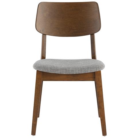 Set Di 2 Sedie Susi Colore Noce, Legno Massello - Foto 7